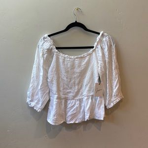 NWT Japana white blouse